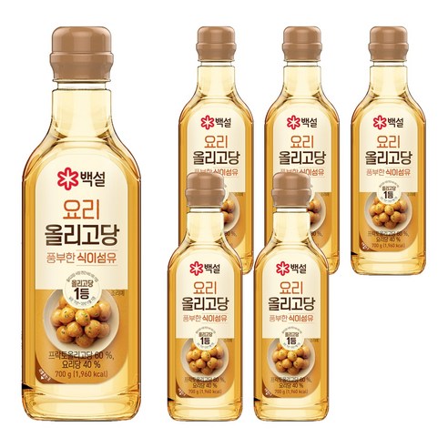백설 요리 올리고당, 700g, 6개