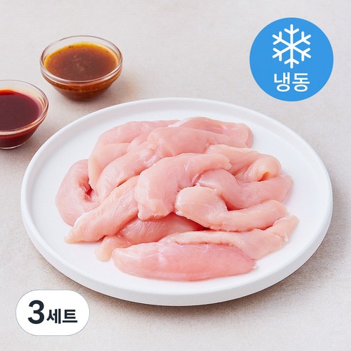 마니커 IQF 닭안심 1kg + 소스 100g x 2종 세트 (냉동), 3세트