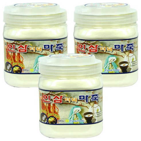 오양식품 인삼 더덕 마죽, 800g, 3개
