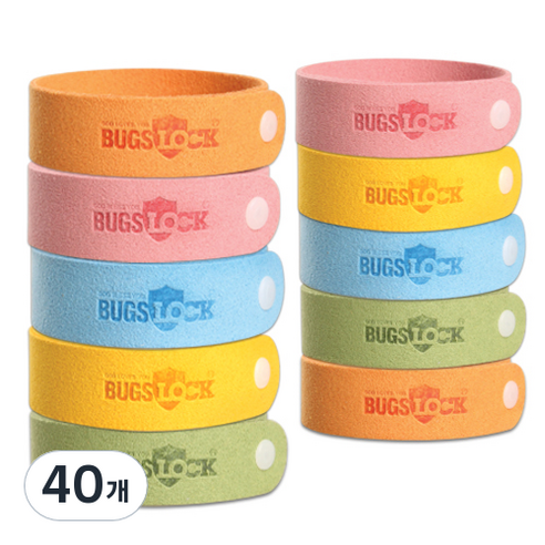 벅스락 아로마오일 방향밴드 랜덤발송, 3.5g, 40개