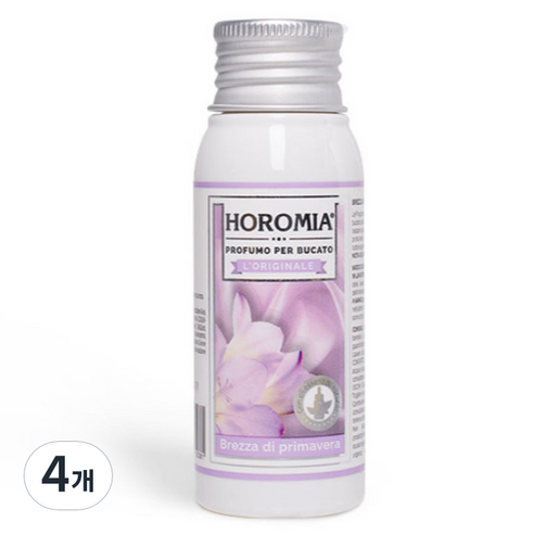 호로미아 고농축 진한 섬유탈취제 스프링브리즈, 50ml, 4개