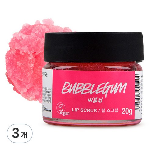 러쉬 립 스크럽 20g, 버블검, 3개