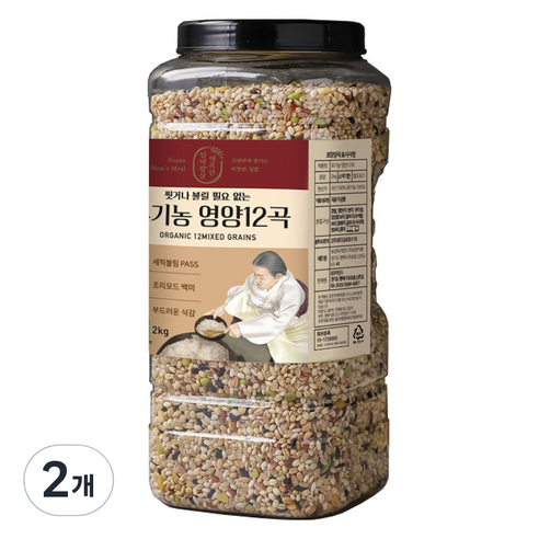 행복한엄마밥상 유기농 영양12곡, 2kg, 2개