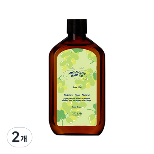씨에프씨랩 아르간 글로우 헤어오일 그린그레이프, 110ml, 2개