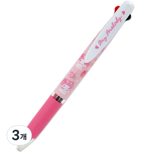제트스트림 산리오 3색 볼펜 0.5mm, 마이멜로디, 3개