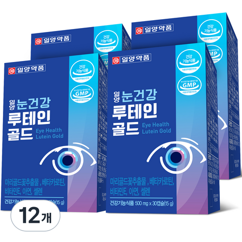 일양약품 눈건강 루테인 골드 15g, 30정, 12개