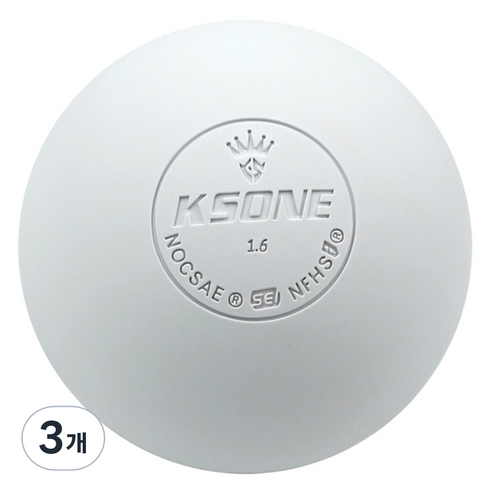 KSONE 스카위즈 근육 이완 마사지 볼, 3개, 화이트