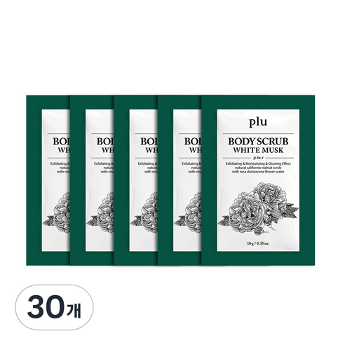 플루 오리지널 바디스크럽 화이트머스크, 10g, 30개