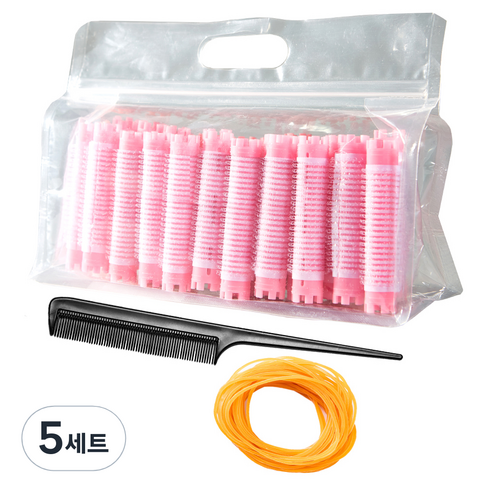 셀리본 헤어볼륨 롤스타 뿌리 볼륨펌 매직찍찍이 롯드 3호 세트, 5세트, 랜덤발송(롯드)