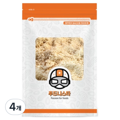 푸드니스타 아몬드분말 95%, 500g, 4개
