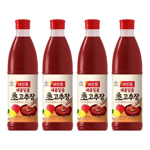 해찬들 새콤달콤 초고추장, 1050g, 4개