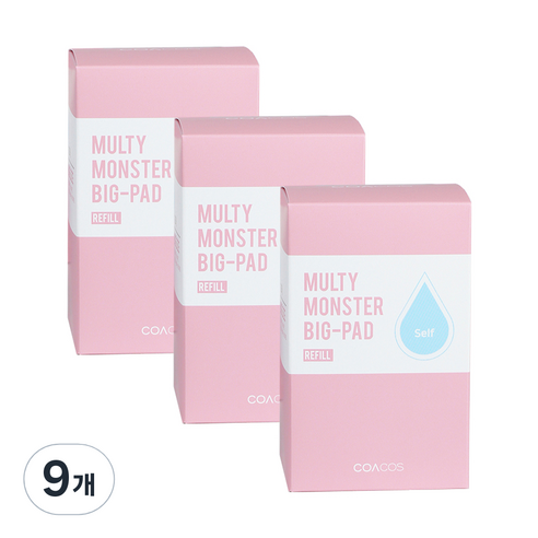 코아코스 몬스터 빅 패드 리필 7cm, 105개입, 9개