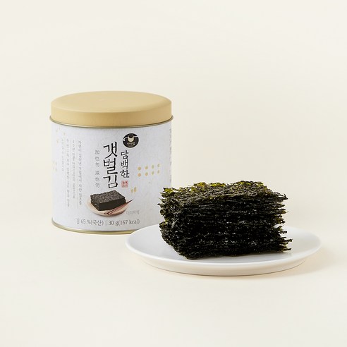 만전김 담백한 갯벌김 캔, 30g, 1개, 30g