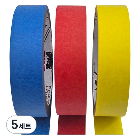 피닉스엔덕수 칼라 마스킹 테이프 3p 25mm x 13m, 5세트