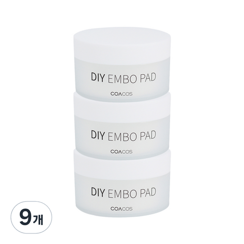 코아코스 DIY 엠보 화장솜 패드, 35매입, 9개