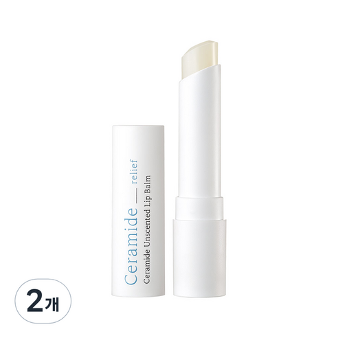일리윤 세라마이드 무향 립밤 3.2g, 무색, 2개