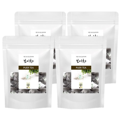 숲으로허브 보이차 삼각티백, 1g, 100개입, 4개, 1g
