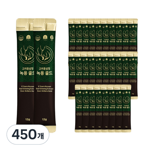 풍년보감 6년근 고려홍삼정 녹용 골드 벌크포장, 12g, 450개