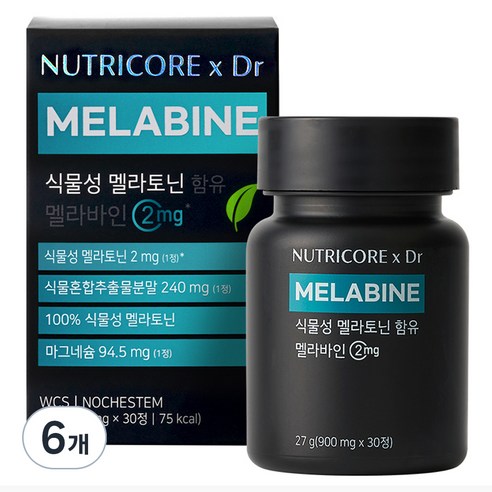 뉴트리코어 식물성 멜라토닌 함유 멜라바인