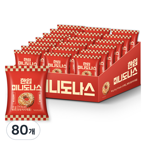 한입 미니도나스, 80개, 18g