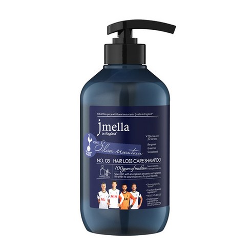 제이멜라 인 잉글랜드 위드 토트넘 남성용 실버 마운틴 탈모 샴푸, 1개, 1000ml