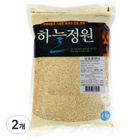 광복농산 하늘정원 발효찰현미, 4kg, 2개