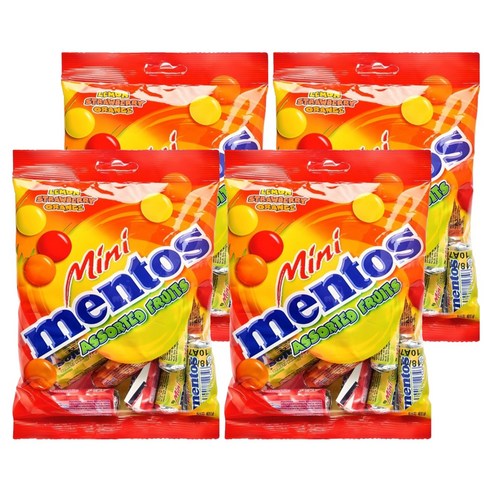 멘토스 미니 프루티, 150g, 4개