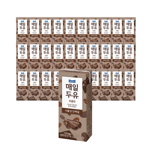 매일유업 매일두유 초콜릿, 매일두유 초콜릿 190ml 48팩, 48개, 190ml