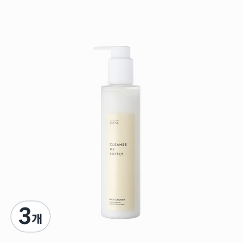 시오리스 클렌즈 미 소프틀리 밀크 클렌저, 3개, 200ml