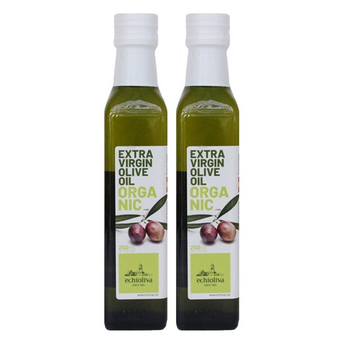 에치올리바 유기농엑스트라버진 올리브유, 250ml, 2개