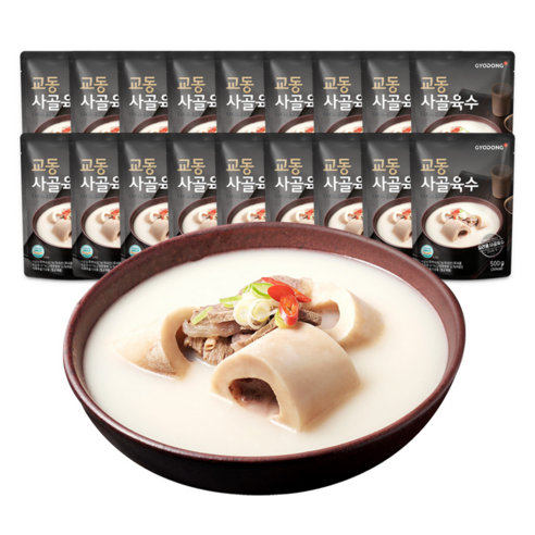 교동식품 사골육수, 500g, 18개 - 육수/장국 | 쿠팡
