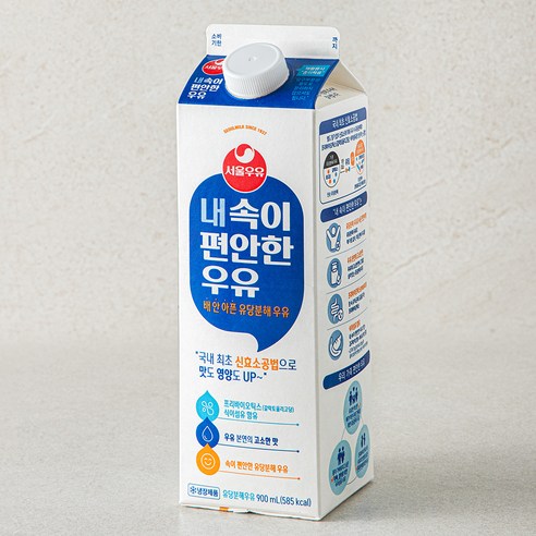 서울우유 내 속이 편안한 우유, 900ml, 1개