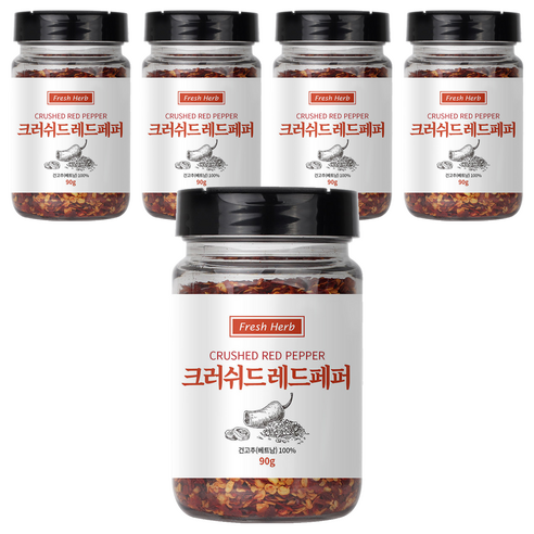 신선약초 크러쉬드 레드페퍼, 90g, 5개