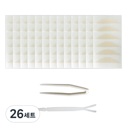 다크니스 레이스 쌍꺼풀 테이프 반달형 39회분, 베이지, 26세트