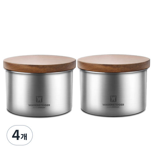 바겐슈타이거 이벤 원형캐니스터, 450ml, 4개
