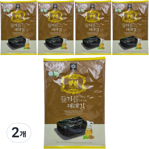삼원 광천 들기름 전장김 5p, 20g, 10개