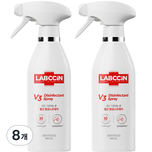 랩신 V3 항균 스프레이, 410ml, 8개
