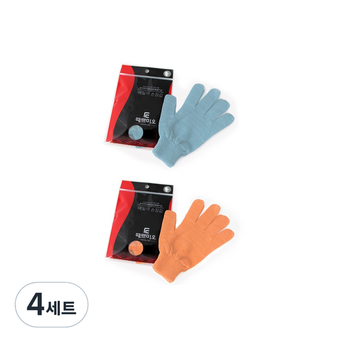 때르미오 때술술 때장갑 2p세트, 랜덤발송, 4세트