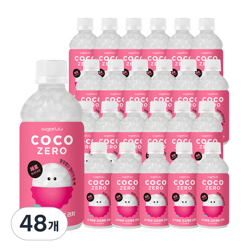 슈가로로 코코제로 리치, 24개, 340ml 카린스 슈가로로 코코제로 리치, 24개, 340ml 카린스