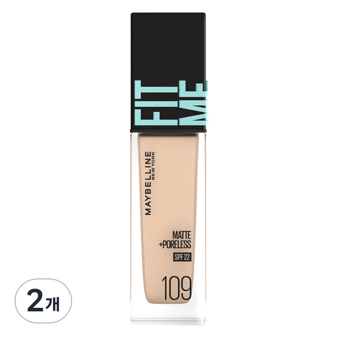 메이블린 핏미 파운데이션 레노 30ml, 109호 라이트아이보리, 2개