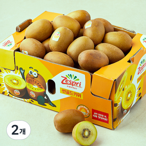 제스프리 썬골드키위, 3kg(소과), 2개
