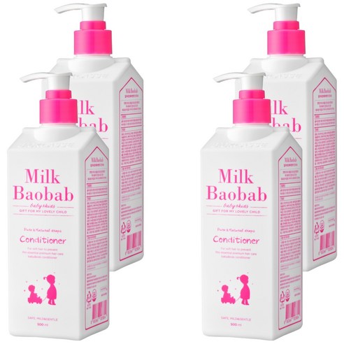 밀크바오밥 베이비앤키즈 컨디셔너, 500ml, 4개