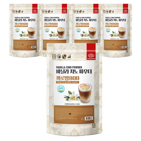 까로망 바닐라 치노 파우더, 800g, 1개입, 5개