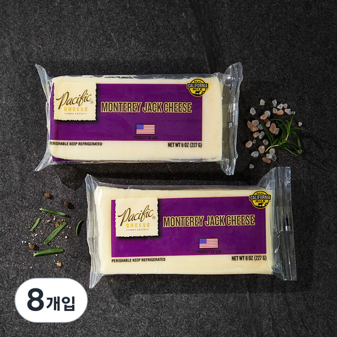 퍼시픽 몬트레이 잭 치즈, 227g, 1개입, 8개