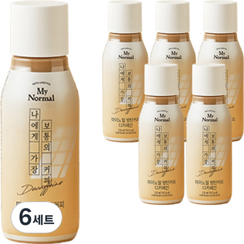 마이노멀 방탄커피 오리지널 디카페인, 230ml, 6개입, 6세트
