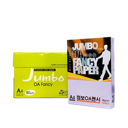 두성 OA팬시페이퍼점보 80g, P67-보라색, 500매
