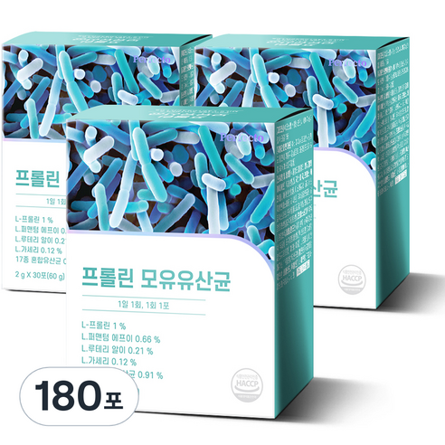 퍼펙토 프롤린 모유 유산균, 180포, 2g