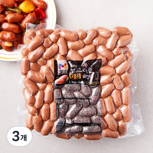 목우촌 그라운드 부드러운 칼집 비엔나, 1kg, 3개