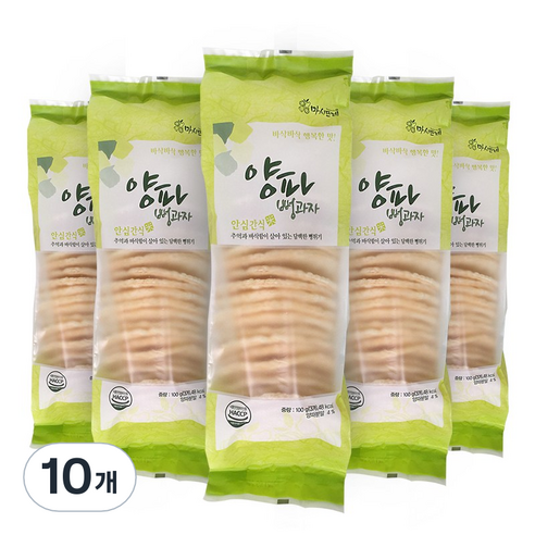 마시뜨레 양파 스낵 뻥과자, 10개, 100g