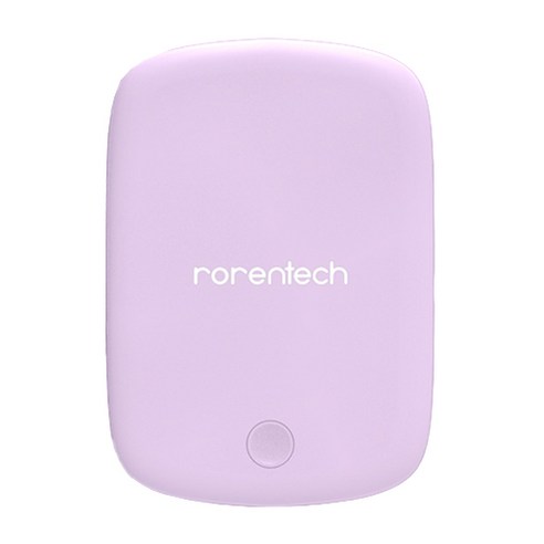 로랜텍 파스텔 아이폰 맥세이프 갤럭시 고속 무선충전 보조배터리 QC3.0 5000mAh, MB-15, 퍼플